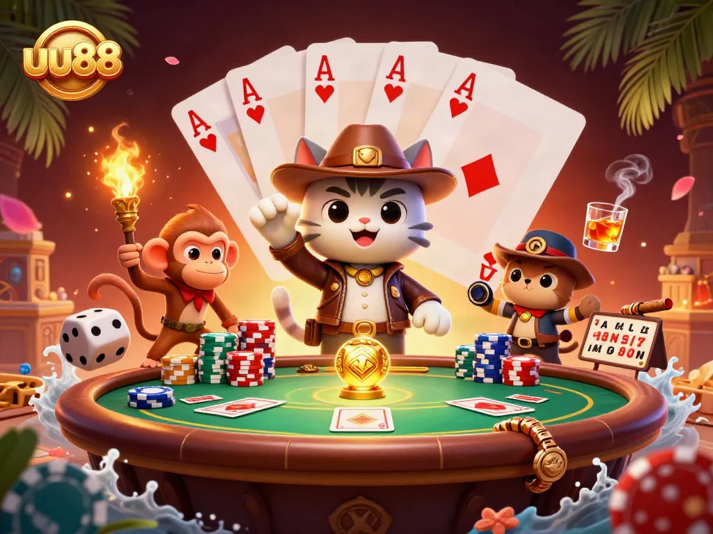 Engage with the thrilling world of uu88 as a cat archaeologist uncovers golden casino treasures.