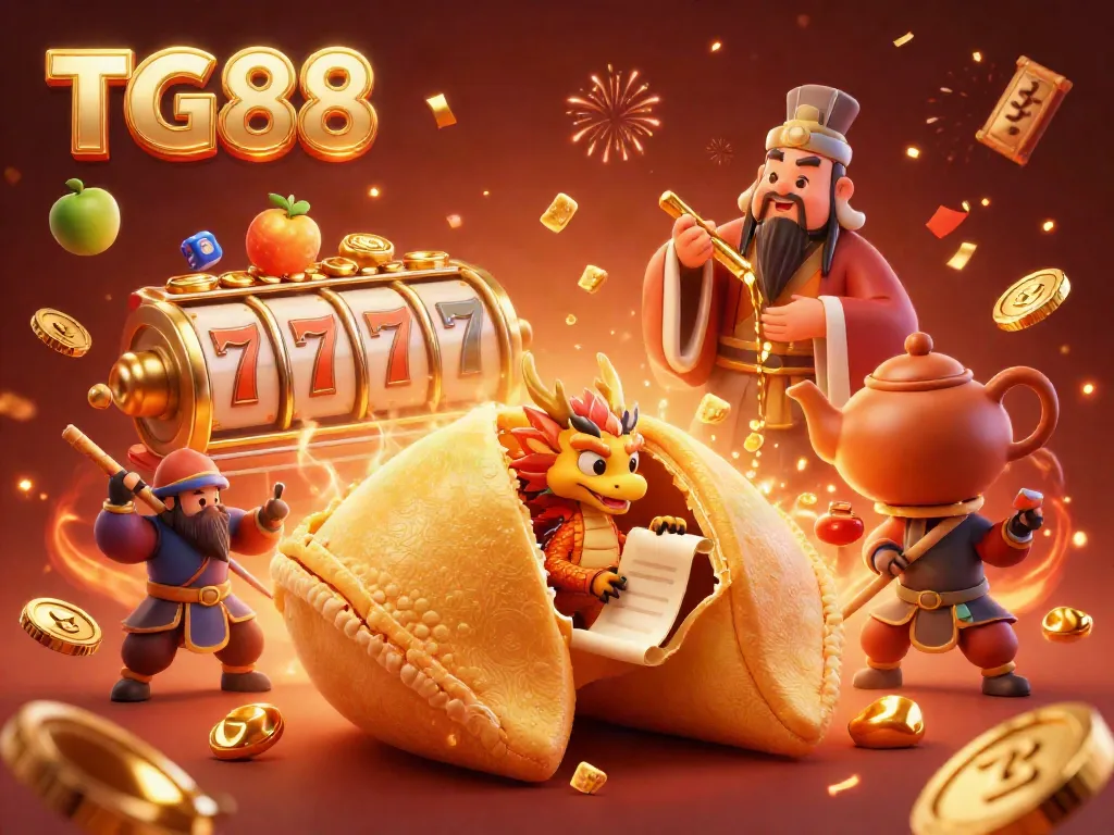 Engage in thrilling casino action with TG88's lavish jackpot-rich atmosphere and vibrant characters.