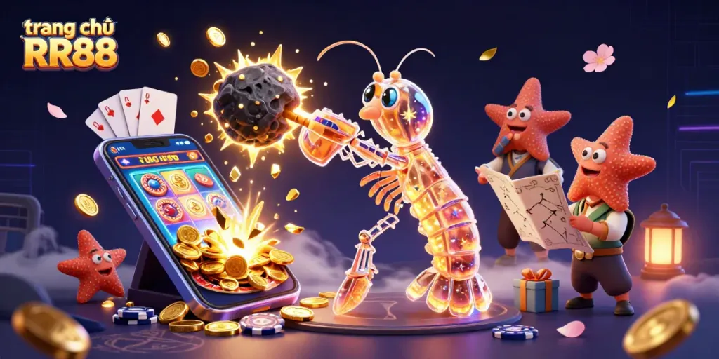 Players spin reels for jackpots at trang chủ RR88 with vibrant gaming action and colorful rewards.