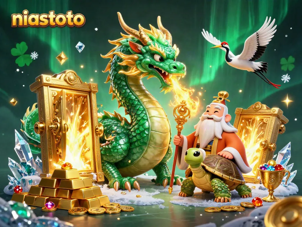 Experience thrilling gaming at niastoto with a vibrant illustration of luck and fortune.
