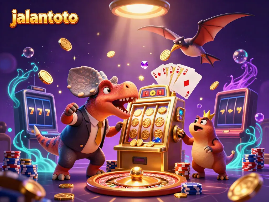 Jalantoto menghasilkan jackpot dengan mesin slot emas, sementara dikendalikan oleh manajer kasino tertekan.