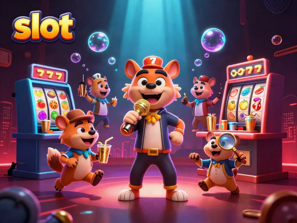Slot lucu dari hyena yang menjalankan klub kasino dengan elemen slot yang memikat.