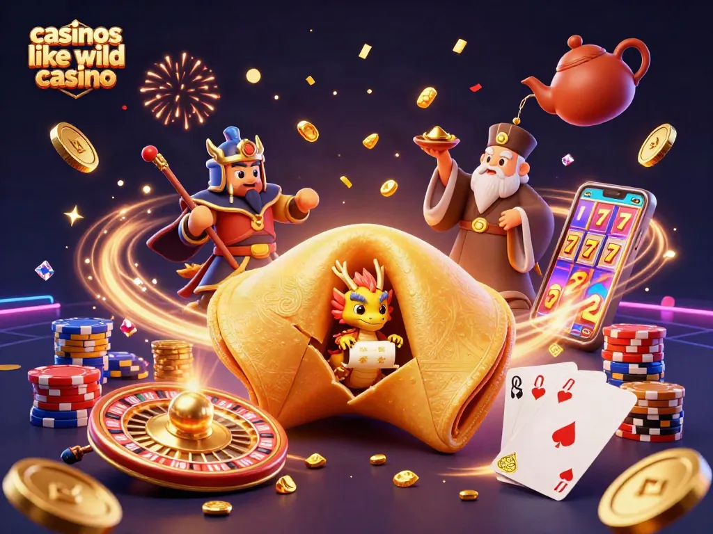 Engage in thrilling gameplay with casinos like wild casino amidst vibrant 3D casino elements.
