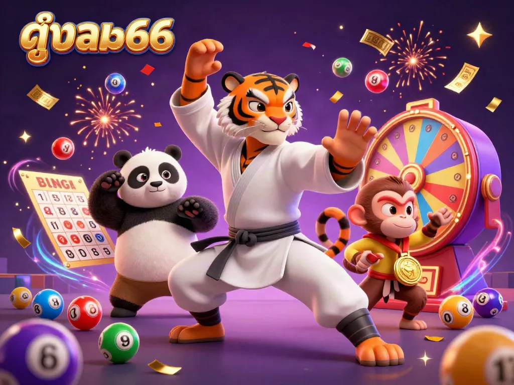Experience thrilling gambling excitement with ดูบอล66 in this vibrant, dynamic casino-themed illustration.