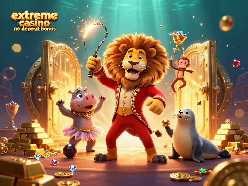 Experience the excitement of winning with extreme casino no deposit bonus featuring lively characters and dynamic casino elements.