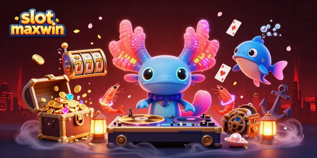 Experience exhilarating gameplay with slot maxwin in an ultra-detailed 3D casino scene.