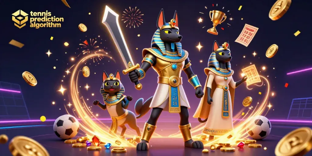 Engage with our tennis prediction algorithm through this vibrant animated scene of betting excitement.
