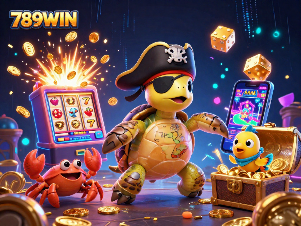 Experience exhilarating gameplay at 789WIN, surrounded by dynamic casino elements and adventures.