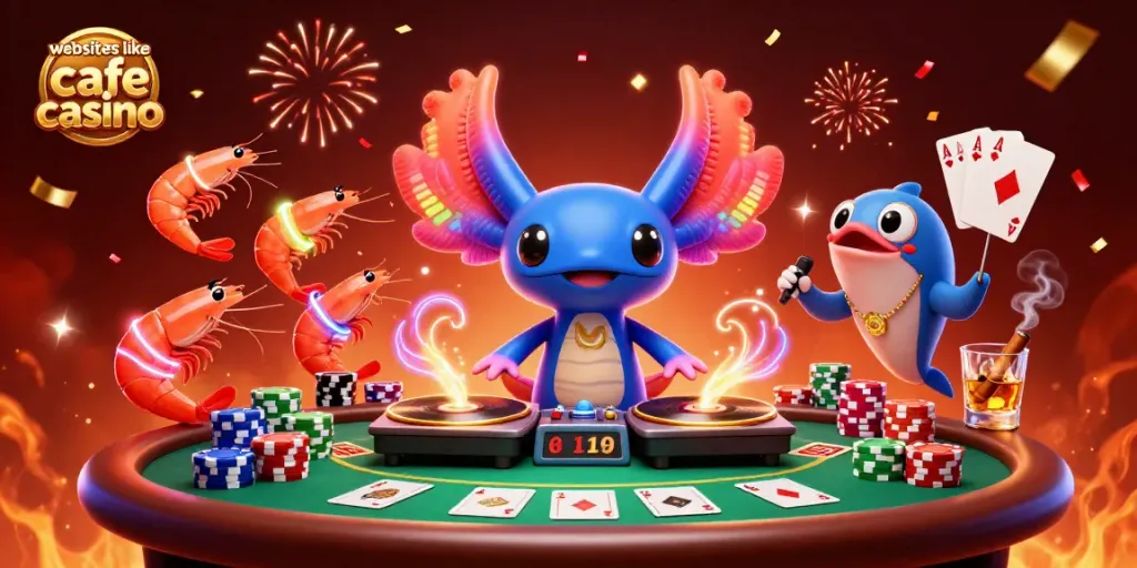 Experience fun and excitement with websites like cafe casino featuring vibrant characters and casino themes.
