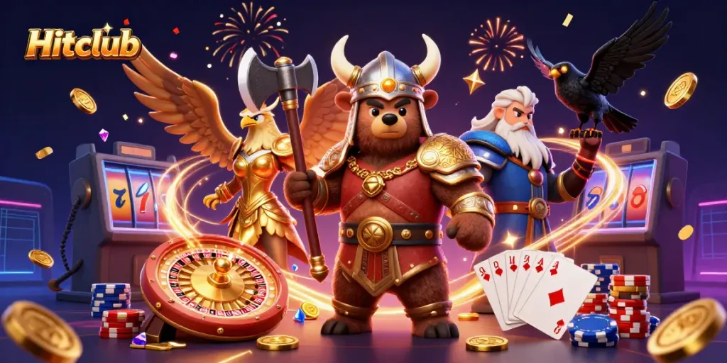 Join the excitement at Hitclub with a vibrant display of casino games and rich rewards.