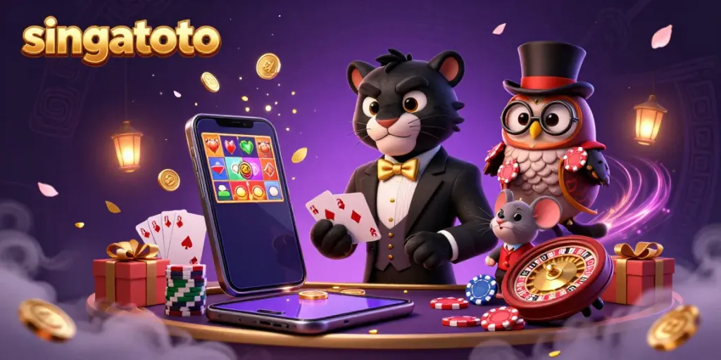 Experience the thrill of singatoto with vibrant casino characters and dynamic gaming elements.